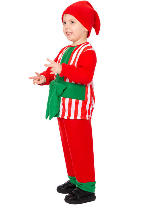 Red Santa Claus Boys Festival Clothing Suit - Image 2