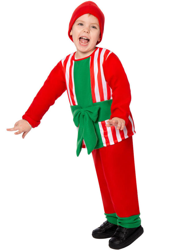 Red Santa Claus Boys Festival Clothing Suit - Image 3