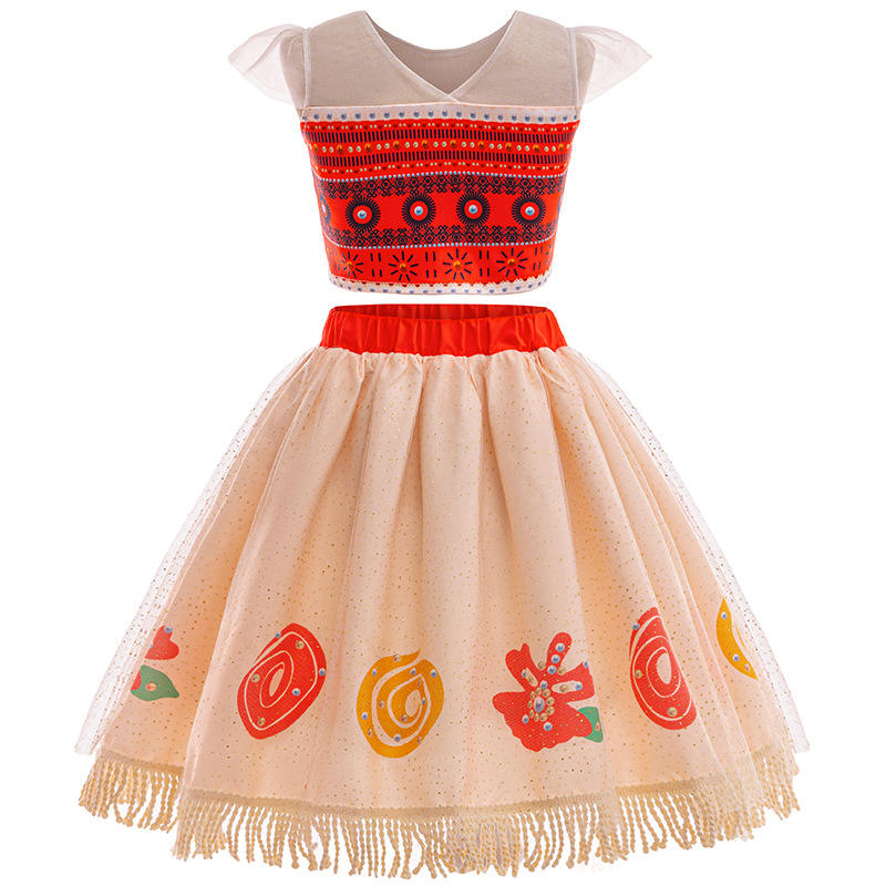 Girl Princess Moana Cosplay Costume