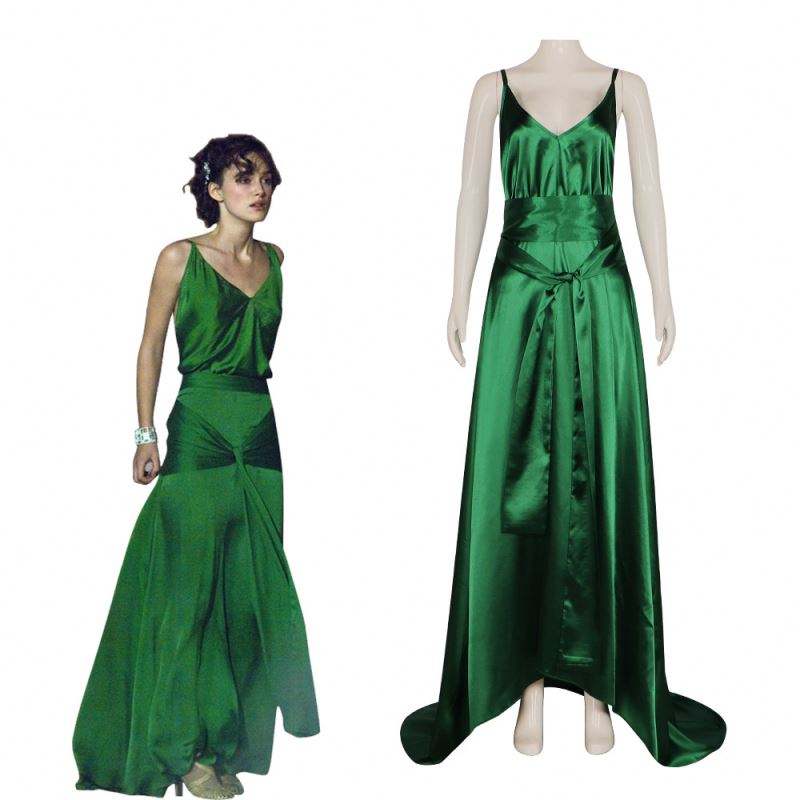 Atonement Movie Woman's Cecilia Green Cosplay Dress