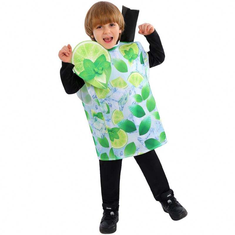 Kids Lime Cocktail Cosplay Costumes