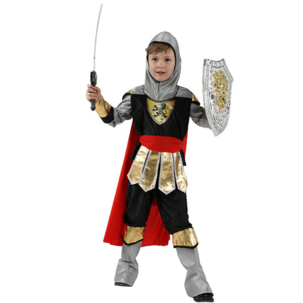 Boys Medieval Historical Roman Warrior Costume - Image 2