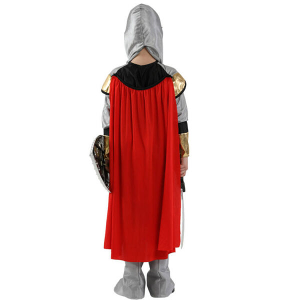 Boys Medieval Historical Roman Warrior Costume - Image 4