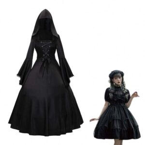 Women's Gothic Dress With Hood
