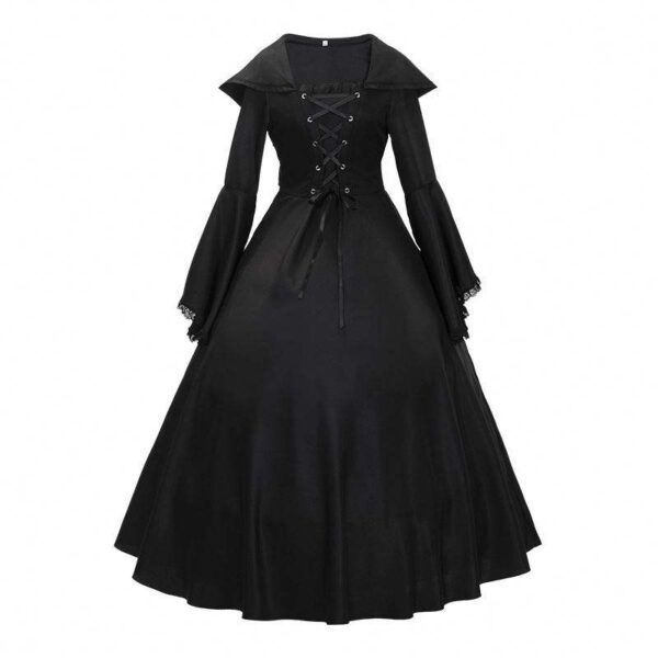 Women's Gothic Dress With Hood - Image 2
